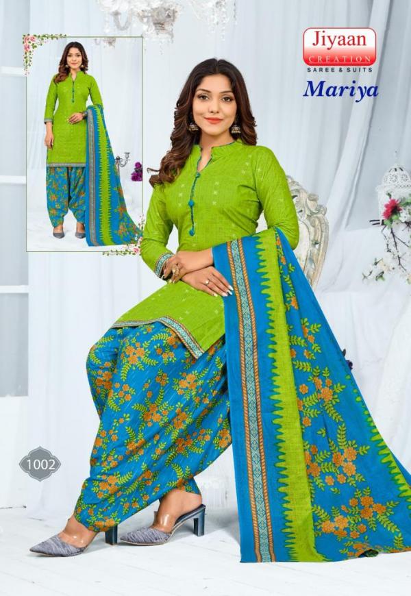 Jiyaan Mariya Cotton Designer Exclusive Dress Material